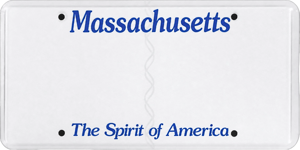 Massachusetts license plate
